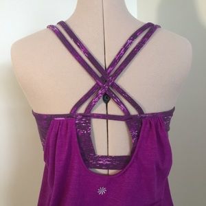 Athleta Hidden Agenda Tank purple double layer